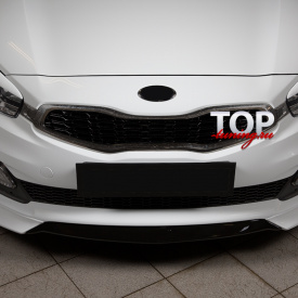 Накладки на передний бампер Evolution на Kia Ceed Pro