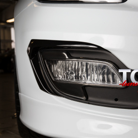 Реснички на ПТФ Evolution на Kia Ceed Pro