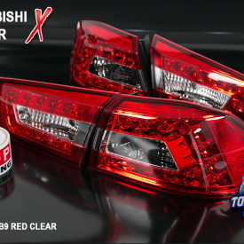 Задние тюнинг фонари LUX на Mitsubishi Lancer 10 (X)