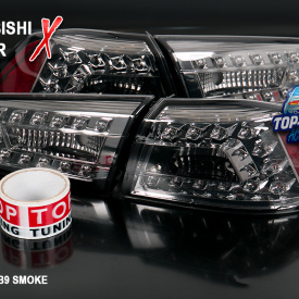 Задние тюнинг фонари LUX на Mitsubishi Lancer 10 (X)