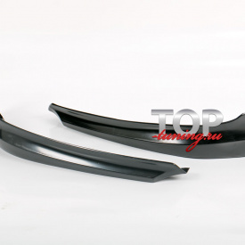 Накладки на передний бампер - Обвес Exclusive на Hyundai Solaris