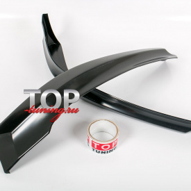 Накладки на передний бампер - Обвес Exclusive на Hyundai Solaris