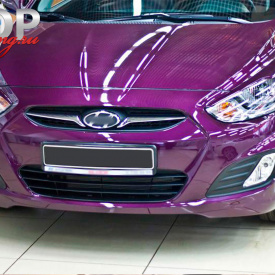 Реснички на фары Exclusive 3D на Hyundai Solaris