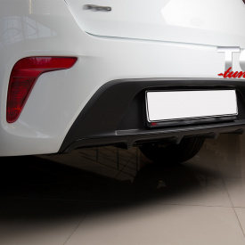 Диффузор на задний бампер Advance на Kia Rio 4