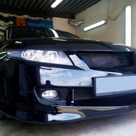Маски ПТФ переднего бампера Mugen на Honda Accord 7