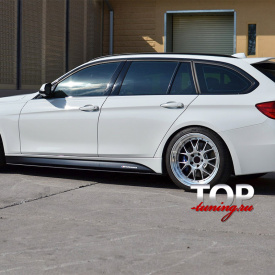 Накладки под пороги (лезвия) Performance на BMW 3 F30