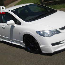 Накладка на передний бампер Mugen ABS на Honda Civic 4D (8)