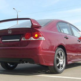 Накладка на задний бампер Mugen ABS на Honda Civic 4D (8)