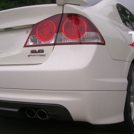 Накладка на задний бампер Mugen ABS на Honda Civic 4D (8)