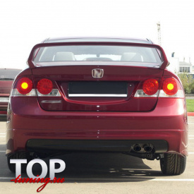 Накладка на задний бампер Mugen ABS на Honda Civic 4D (8)