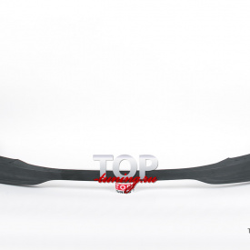 Накладка на передний бампер A'pex №1 на Hyundai Solaris