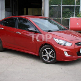 Пороги A`PEX GT для Hyundai Solaris 1