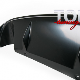 Диффузор на задний бампер A`PEX Duo на Hyundai Solaris