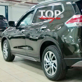 Накладки на пороги Ambassador на Nissan X-Trail T32