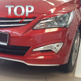 Сплиттер Ambassador GT на Hyundai Solaris