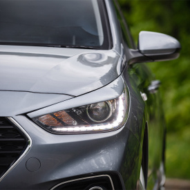 Реснички на фары Advance Широкие на Hyundai Solaris