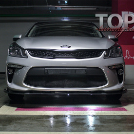 Накладка под бампер Vortex GT на Kia Rio 4