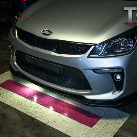 Накладка под бампер Vortex GT на Kia Rio 4