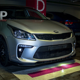 Накладка под бампер Vortex GT на Kia Rio 4