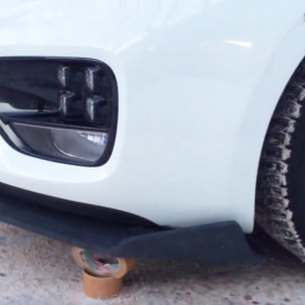 Элерон на передний бампер Type C + на Kia Ceed