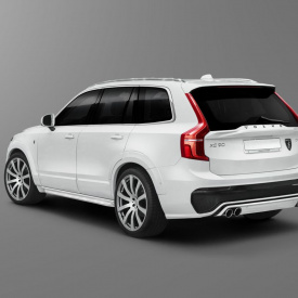 Накладки на задний бампер Moose Carbon на Volvo XC90 II