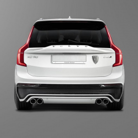 Накладки на задний бампер Moose Carbon на Volvo XC90 II