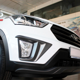 Накладка на передний бампер Ambassador на Hyundai Creta