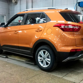 Накладка на задний бампер Ambassador на Hyundai Creta