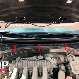 Цельное жабо (пыльник) на Renault Duster 1