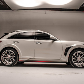 Молдинги дверей Draco на Infiniti QX70 (FX35, 37, 50)