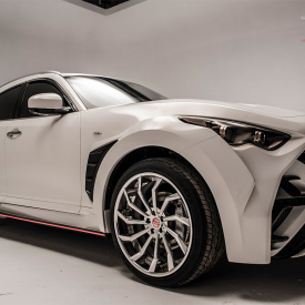 Молдинги дверей Draco на Infiniti QX70 (FX35, 37, 50)