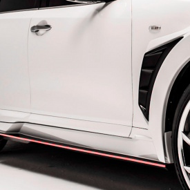 Молдинги дверей Draco на Infiniti QX70 (FX35, 37, 50)