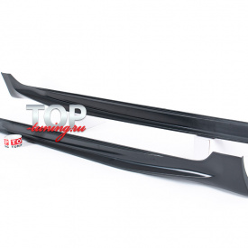 Пороги Advance на Hyundai Solaris №1 (до брызговиков)