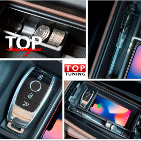 Беспроводная зарядка + органайзер на Mercedes E-Class W213
