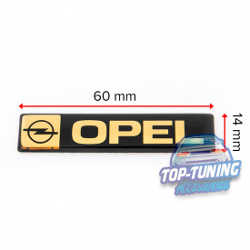 Шильдики Premium 60 x 14 mm на Opel