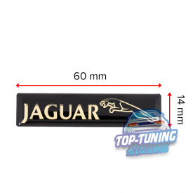 Шильдики 60 x 14 mm на Jaguar