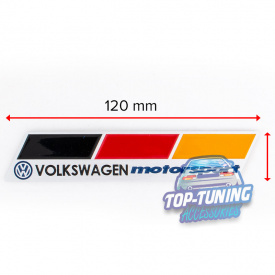 Шильдик эмблема VW Motorsport 120 x 23 mm на VW
