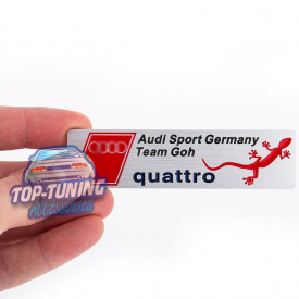 Шильдик эмблема QUATTRO 100 x 26 mm на Audi