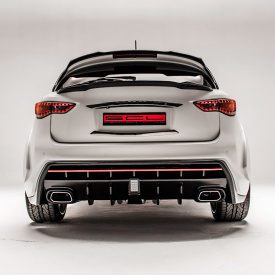 Диффузор Draco c насадками на Infiniti QX70 (FX35, 37, 50)