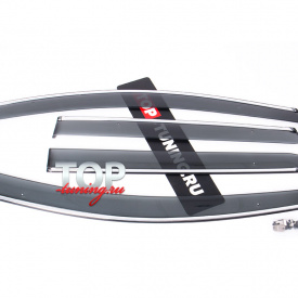 Дефлекторы на окна CHROME на Nissan Tiida