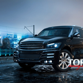 Решетка радиатора Carat на Infiniti QX80 (QX56)