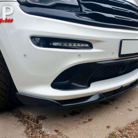 Сплиттер переднего бампера  Black Ops  SRT8  на Jeep Grand Cherokee WK2