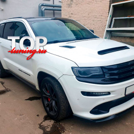 Сплиттер переднего бампера  Black Ops  SRT8  на Jeep Grand Cherokee WK2