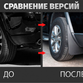 Эластичные брызговики на Jeep Grand Cherokee WK2