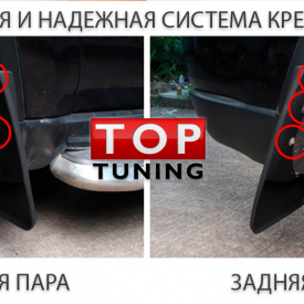 Эластичные брызговики на Jeep Grand Cherokee WK2