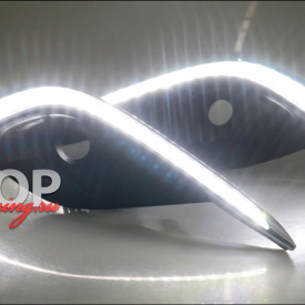 ДХО с поворотниками в бампер на Mazda 6 GJ