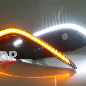 ДХО с поворотниками в бампер на Mazda 6 GJ