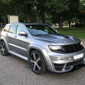 Накладки на пороги Tyrannos на Jeep Grand Cherokee WK2
