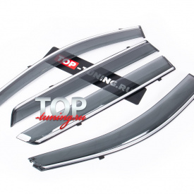 Дефлекторы Chrome Line на окна для Hyundai Santa Fe