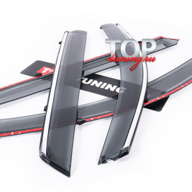 Дефлекторы Chrome Line на окна для Hyundai Santa Fe